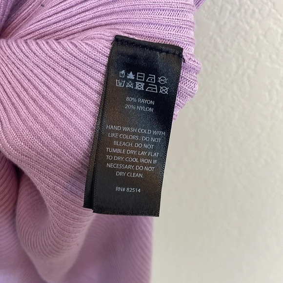 House of Harlow lavender ribbed knit maxi body con dress size small - Picture 5 of 7